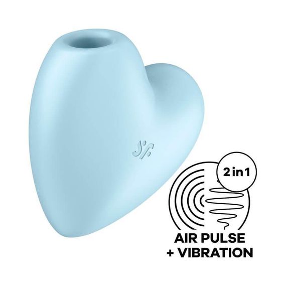Вакуумний стимулятор - Satisfyer Cutie Heart Blue Sex Aura | Зображення 2
