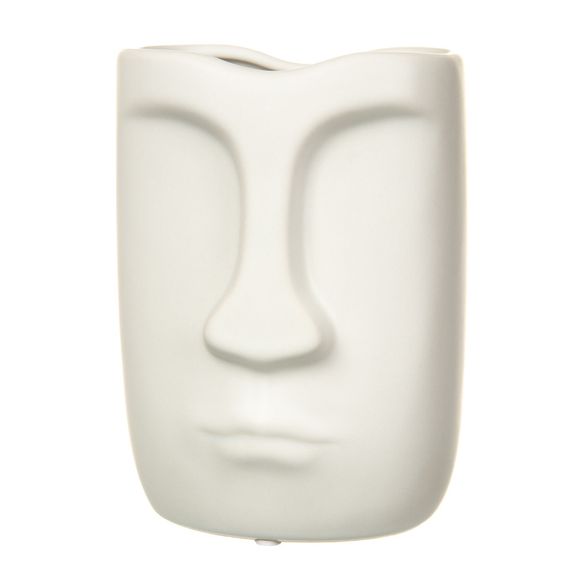 Ваза керамическая White face 13х17х11 см