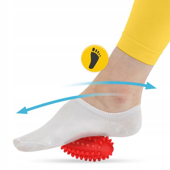 М'яч масажний огірок 4FIZJO Spike Bean 11.5 x 5 см Red (P-5905973403313) | Зображення 2