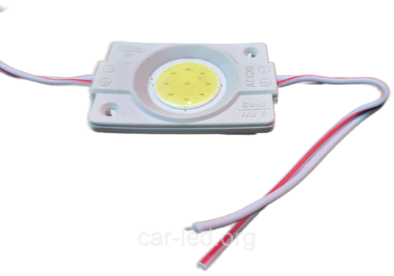 Світлодіодний модуль BRT COB 2.4W круглий 6500K, 12В, IP65 білий