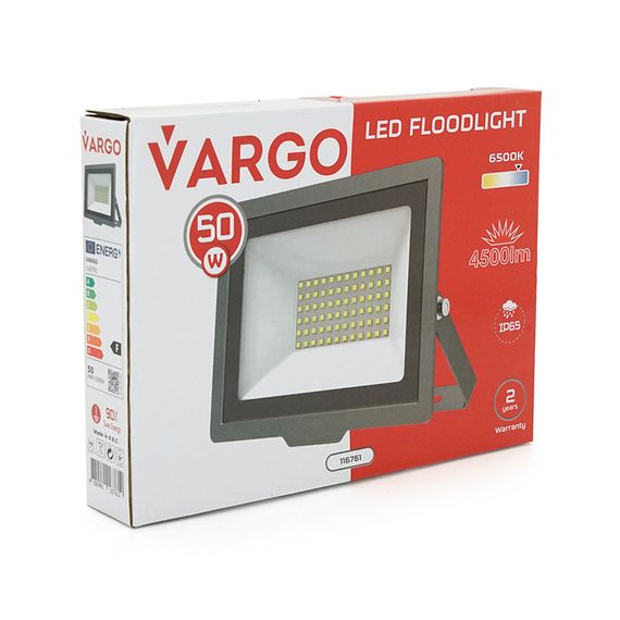 Прожектор VG-50.50W,IP65.4500Lm,6500K,215x240x30mm,Q20 | Зображення 1