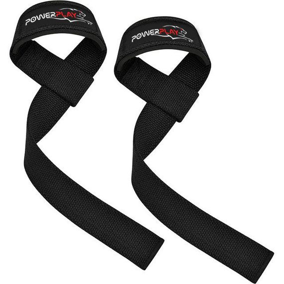 Лямки для тяги Паверплей 7065 Classic Lifting Gym Straps Чорні | Зображення 1