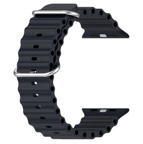 Ремінець силіконовий Primolux Ocean для годинника Apple Watch 42mm / 44mm / 45mm / 46mm - Black