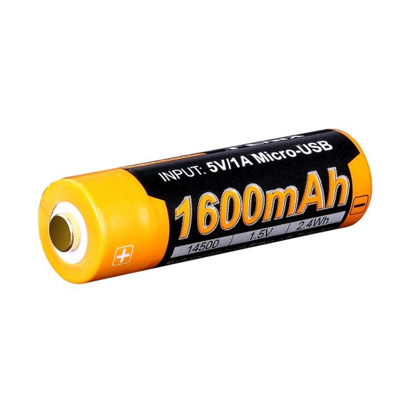 Акумулятор 14500 Fenix ARB-L14-1600Umicro usb зарядка | Зображення 1