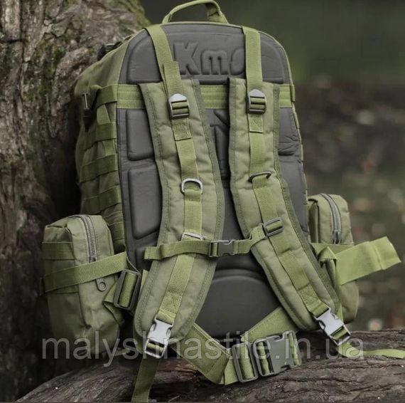 Військово-тактичний рюкзак Molle Assault 55 L+ 3 органайзери, олива | Зображення 3