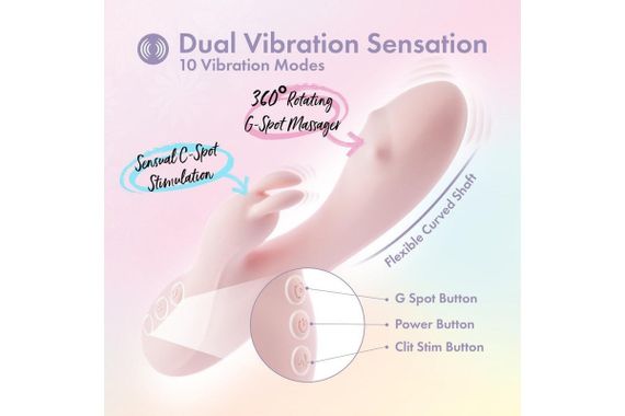 Вібратор-кролик Blush Play with Me для точки G та клітора, рожевий sexstyle | Зображення 3