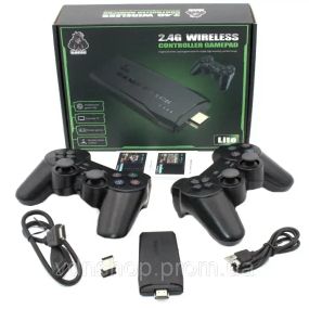 Ігрова приставка  LITE GREEN HDMI 3535 ігор Dendy, Sega, Аркадні ігри, Game Boy, Nintendo, Atari, PlayStation 1