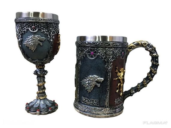 Подарочный Набор Кружка Чашка Бокал 3D Игра Престолов Game Of Thrones Бафомет Подарок | Зображення 2