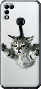 Чехол на Infinix Hot 11 Play Летящий котёнок "2322u-2756-17620"