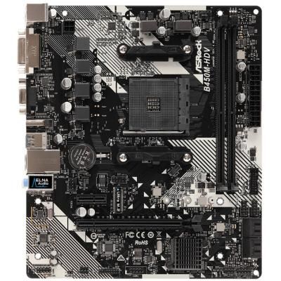 Материнская плата ASRock B450M-HDV R4.0 (B450M-HDV R4.0) | Зображення 1