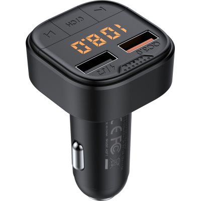 FM модулятор Armorstandart ASF1 18W QC3.0 2xUSB black (ARM82826) | Зображення 1