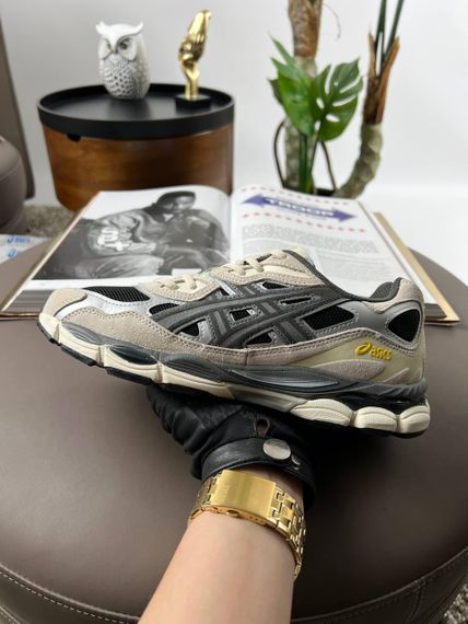 Чоловічі кросівки ASICS Gel-NYC  Black Grey Beige весна / осінь A3484 45 28.5 | Зображення 4