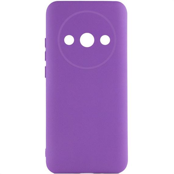 Чохол TPU GETMAN Liquid Silk Full Camera для Xiaomi Redmi A3 Фіолетовий / Purple