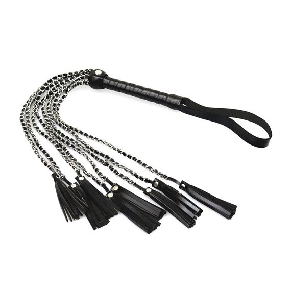 Ажурний батіг з екошкіри Art of Sex - Brianna, колір чорний | Зображення 1