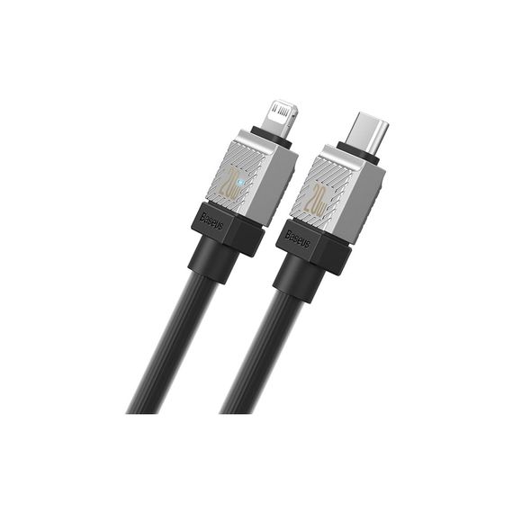 Дата кабель USB-C to Lightning 2.0m CoolPlay Fast Charging 20W black Baseus (CAKW000101) | Зображення 4