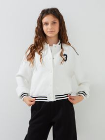 Бомбер для дівчинки LAWA P-GB02347 146 см Молочний shop (2000999562808)