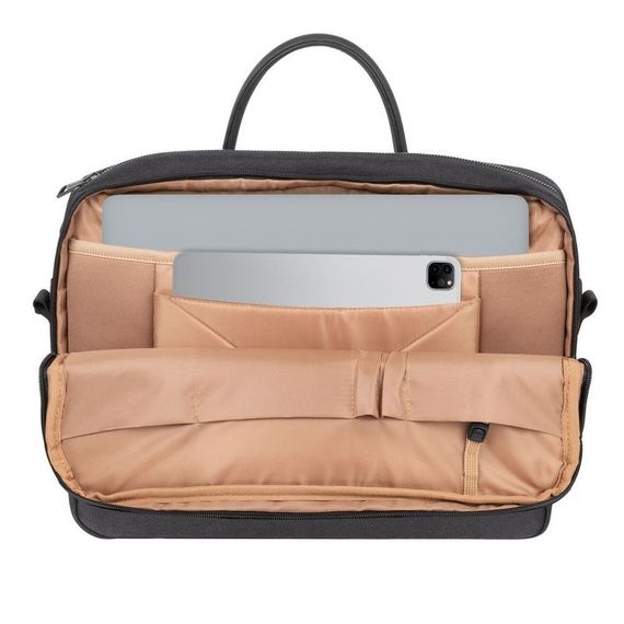 сумка  для ноутбука 15.6 RivaCase 8134 (Black) ECO чорна | Зображення 8