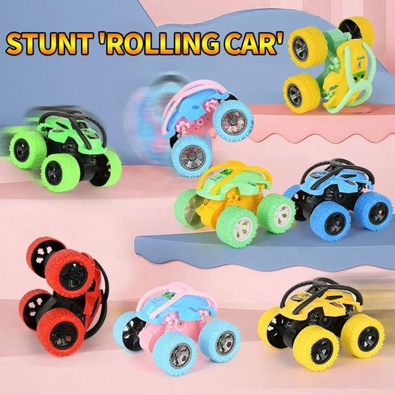Іграшка Diy Toys Машинка трюкова інерційна з приводом перевертень Позашляховик, 4х4 | Зображення 2