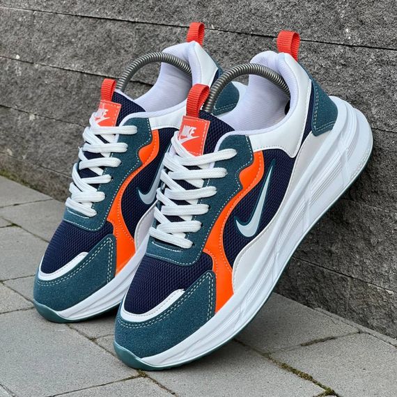 Кросівки Nike матеріал текстиль/замш колір синій, білий | Зображення 5