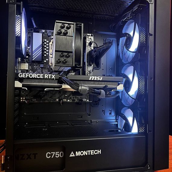 Збірка на замовлення: ігровий ПК Montech Air 1000 Premium Black Tower / AMD Ryzen 5 7500F (6 (12) ядер по 3.7 - 5.0 GHz) / 32 GB DDR5 / 1000 GB SSD M.2 / nVidia GeForce RTX 5060 Ti, 16 GB GDDR7, 128-bit / 750W | Зображення 5