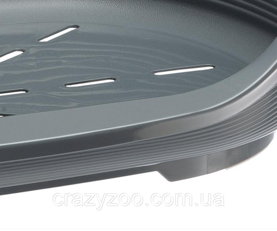 Пластиковий лежак для собак та котів Ferplast Siesta Deluxe 2 сірий 49х36х17.5 см 70202947 | Зображення 3