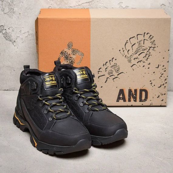 зимові шкіряні ботинки Jack Wolfskin чорні | Зображення 6