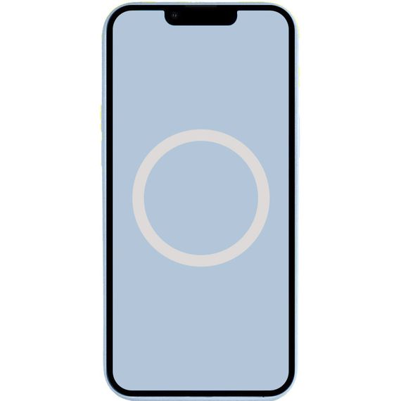 Чохол Silicone case (AAA) full with Magsafe and Animation для Apple iPhone 14 (6.1") Блакитний / Sky | Зображення 2