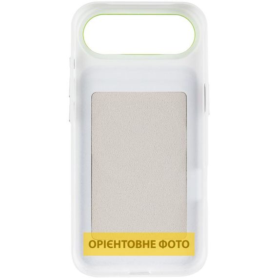 Чохол PC Textile Hybrid with Magnetic Fit для Apple iPhone 17 Air (6.5") White / Green | Зображення 2