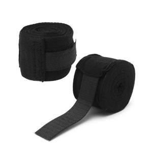 Боксерские бинты Hard NE-BOX-N1BK 3 метра, нейлоновые, черные