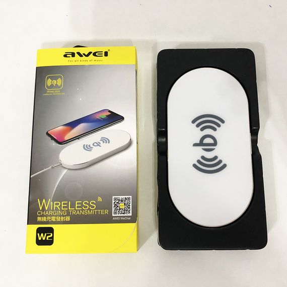 Бездротовий зарядний пристрій Awei W2, бездротовий зарядний пристрій підставка. TS-806 Колір: білий | Зображення 2