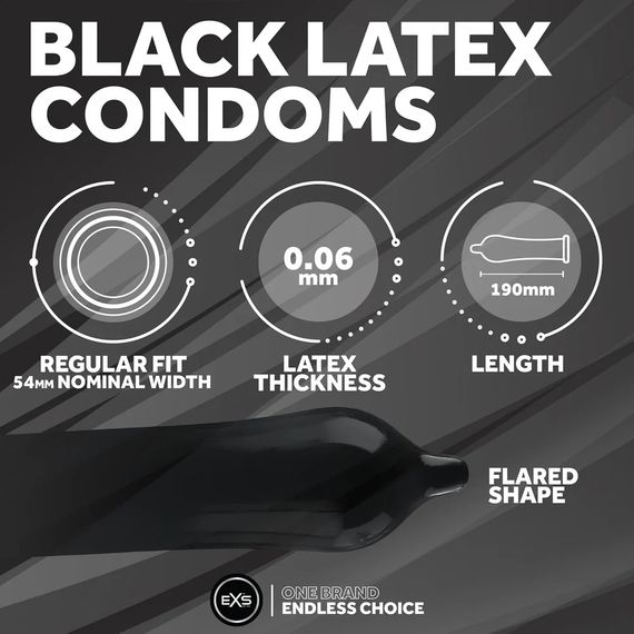 Презерватив - EXS Black Latex Condom, 1 шт. | Зображення 4