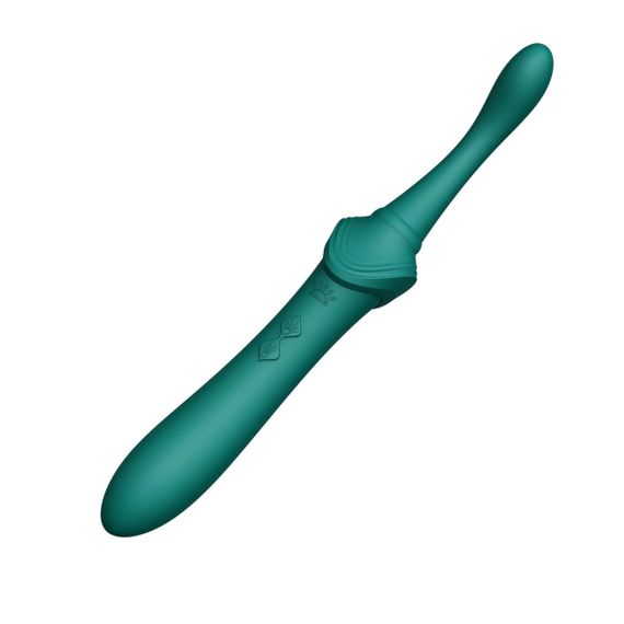 Вагінально-кліторальний вібратор Zalo — Bess Turquoise Green, багатофункціональний із насадками sexstyle | Зображення 5