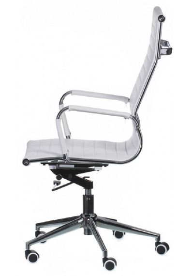 Супертонкое компьютерное кресло Solano artleather white с механизмом Deep Tilt (DT) | Зображення 2