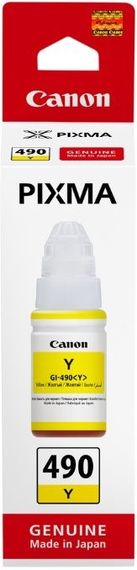 Чернила Canon GI-490 PIXMA G1400/G2400/G3400 Yellow 70ml (0666C001)
