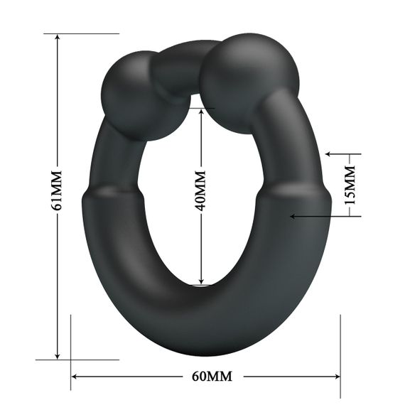 Ерекційне кільце Crazy Bull №15 - Meco super soft silicone, BI-210362 Sex Aura | Зображення 5