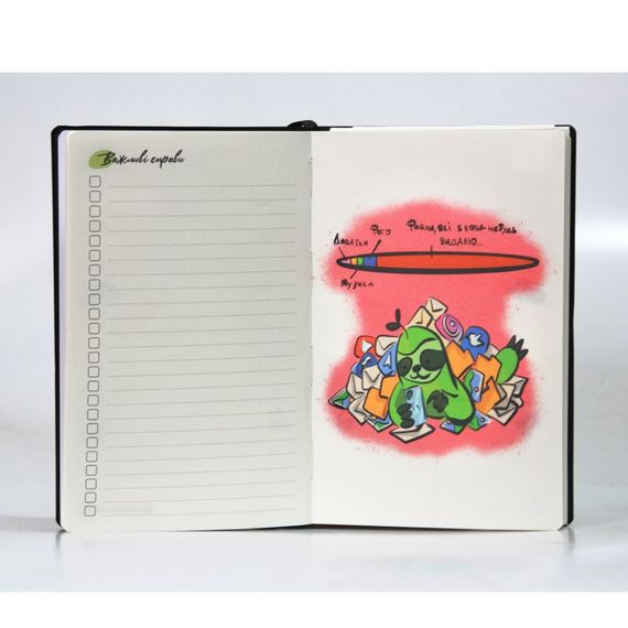 Мини планер "Звездное небо" 22301-KR переработанный заменитель кожи эко, 130х210 мм | Зображення 6