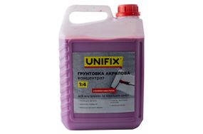 Грунтовка акриловая Unifix - 5 кг x 1:4 концентрат с индикатором (951115)