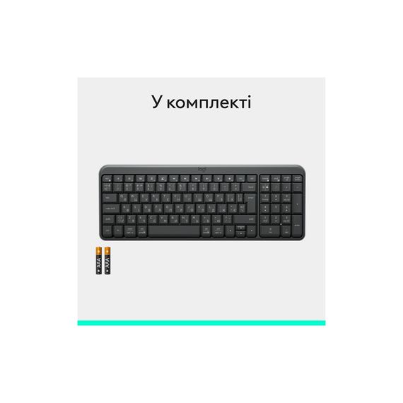 Клавіатура Logitech K250 Bluetooth/Wireless UA Graphite (920-013822) | Зображення 7