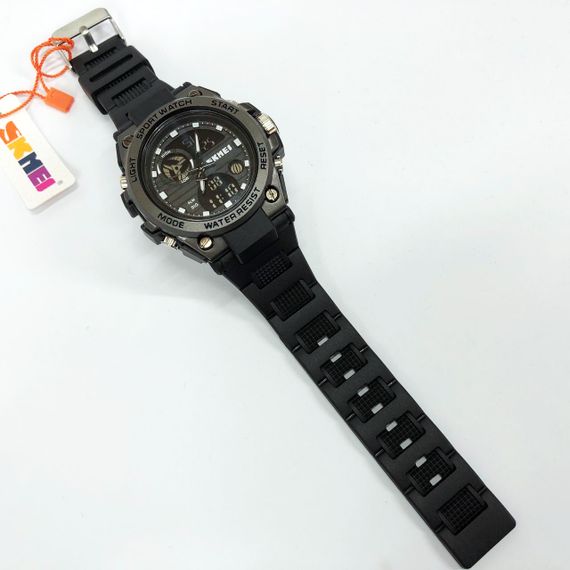 Годинник наручний чоловічий SKMEI 2031BK BLACK, чоловічий тактичний годинник, протиударний годинник. Колір: чорний | Зображення 9