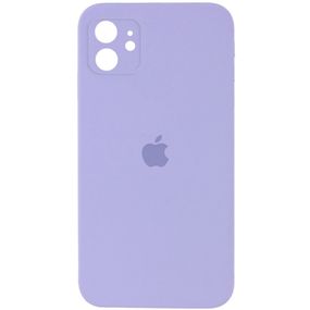 Чехол Silicone Case Square Full Camera Protective (AA) для Apple iPhone 11 (6.1") Зелений/Cyprus Green