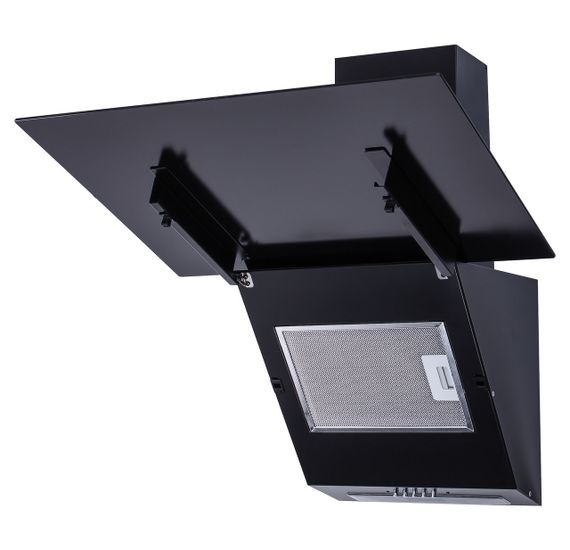 Кухонная вытяжка наклонная черная Ventolux MIRROR 60 BK (750) PB | Зображення 2