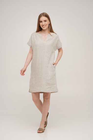 Сукня SoundSleep Linen лляна коротка S натуральна (653590753957) | Зображення 6