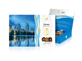 Набір цукерок Дніпро АМЕТИСТ ПЛЮС художня коробка (213665)