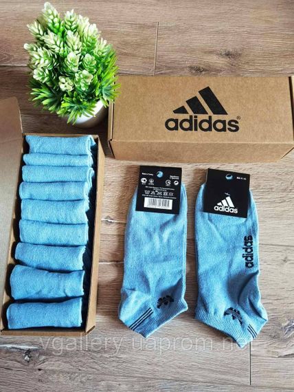 Шкарпетки низькі Adidas темно-сірі, чоловічі шкарпетки Адідас