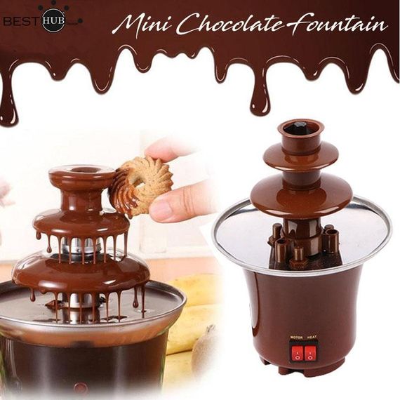 Шоколадный фонтан Фондю Mini Chocolate Fondue Fountain Домашняя мини - фондюшница | Зображення 3