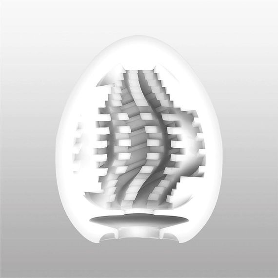 Мастурбатор-яйцо Tenga Egg Tornado со спирально-геометрическим рельефом Sex Aura | Зображення 1