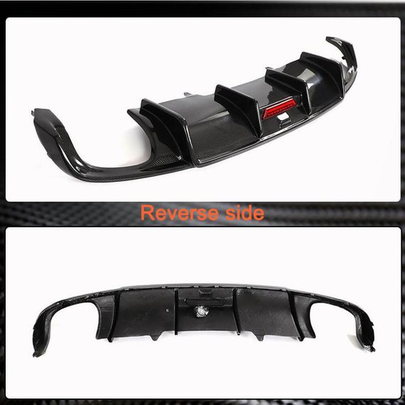 Дифузор заднього бампера V1 (для S-Line SD 2015-2019, Карбон) для Ауди A4 B9 рр | Зображення 3