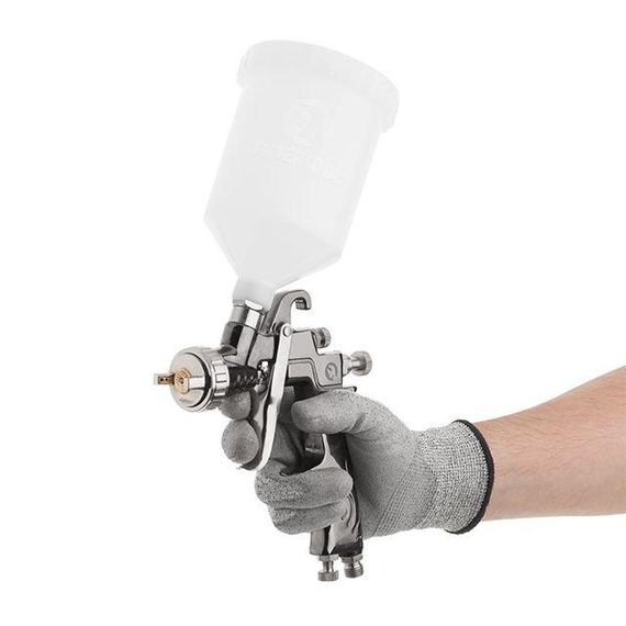 Фарбопульт пневматичний LVLP, з редуктором, верхній пластиковий бачок INTERTOOL PT-01301 | Зображення 7