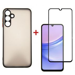 Чехол для мобильного телефона Dengos Kit for OPPO A18 case + glass (Black) (DG-KM-06)