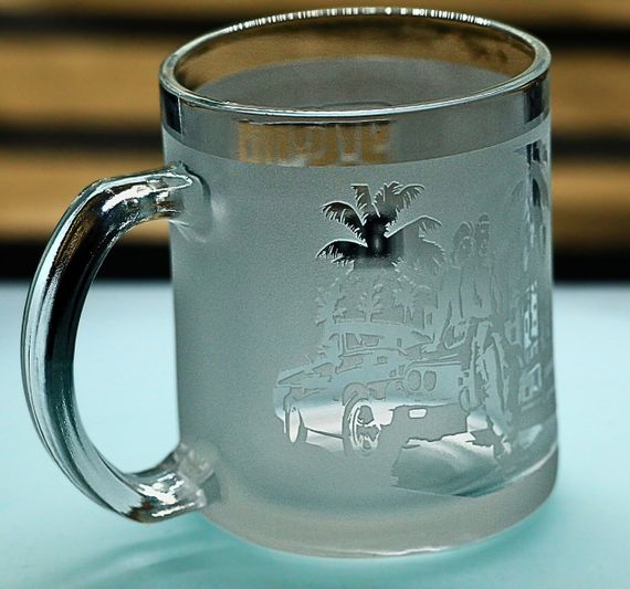 Стеклянная чашка 320 мл GTA с гравировкой подарок для фаната GTA игровая кружка ГТА | Зображення 1